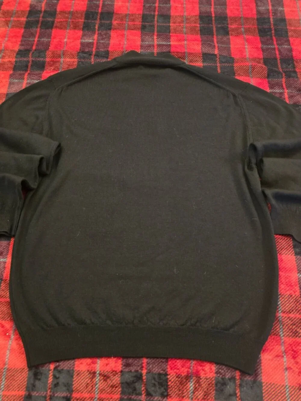Murano Italia 100% Merino Wool Black Mock Neck Sweater Size S Made in Italy